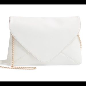 TROUVE Jade envelope clutch
